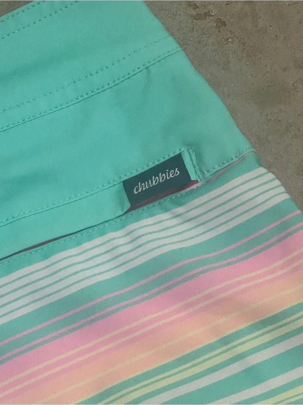 Chubbies Pastel Swim Shorts - Mint, Pink & Yellow